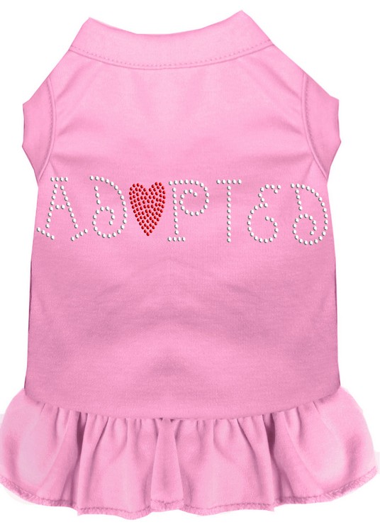 Adopted Rhinestone Dress Light Pink Sm